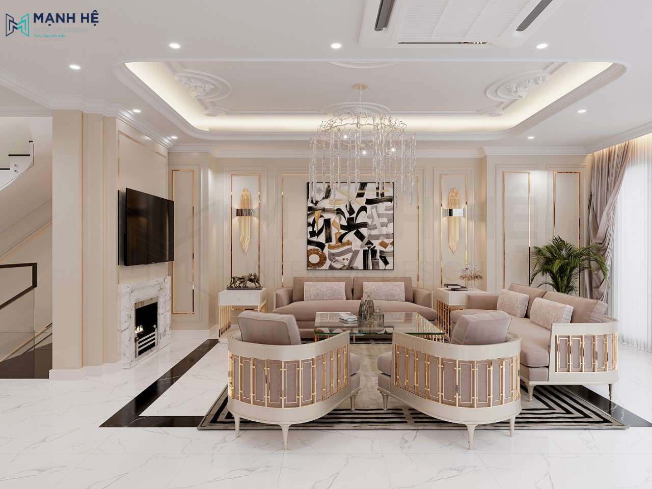 Thiết kế nội thất phòng khách